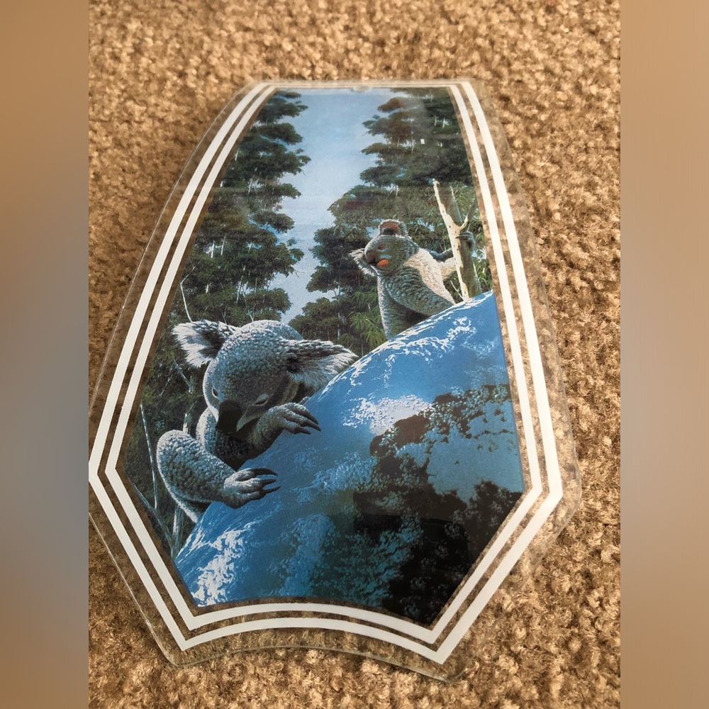 OK Lighting Koala Lamp Glass Light Panel Replacement Pane Vintage